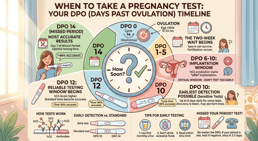 how soon can you take a pregnancy test after ovulation DPO