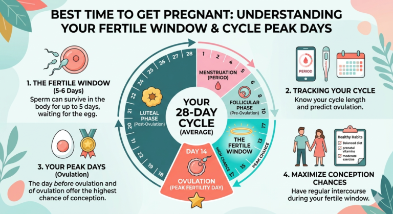 best time to get pregnant fertile window cycle peak days